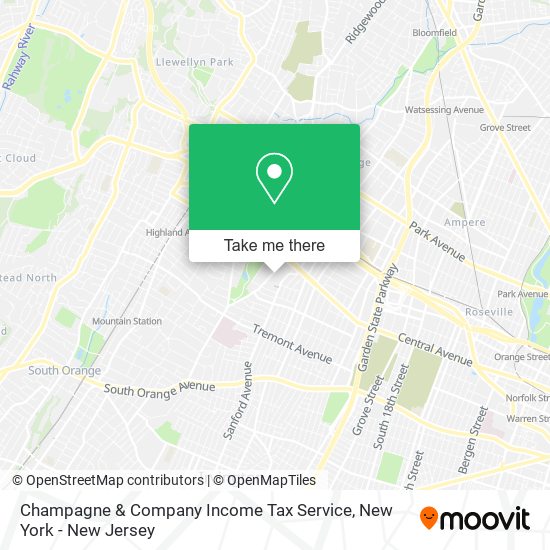 Mapa de Champagne & Company Income Tax Service