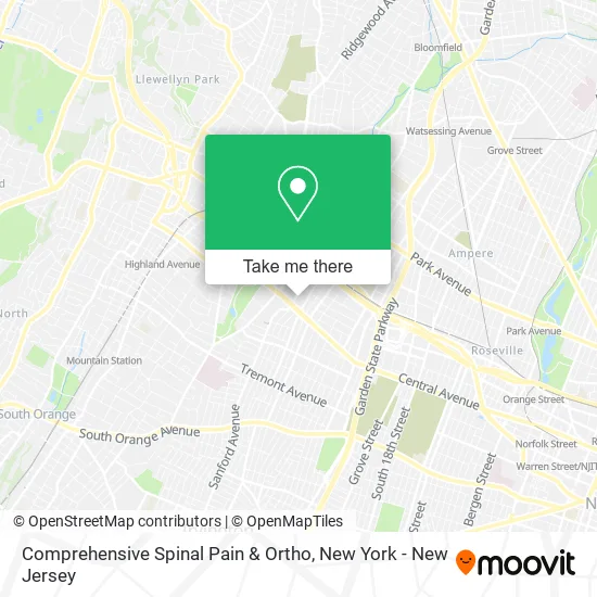 Comprehensive Spinal Pain & Ortho map