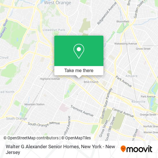 Mapa de Walter G Alexander Senior Homes