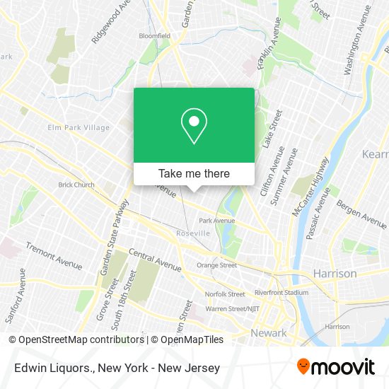 Mapa de Edwin Liquors.