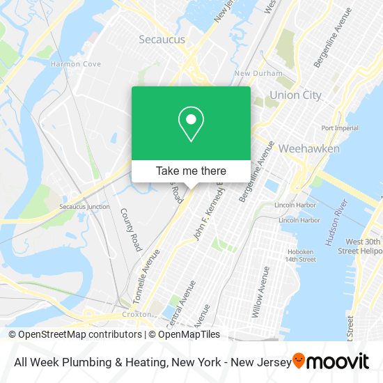 All Week Plumbing & Heating map