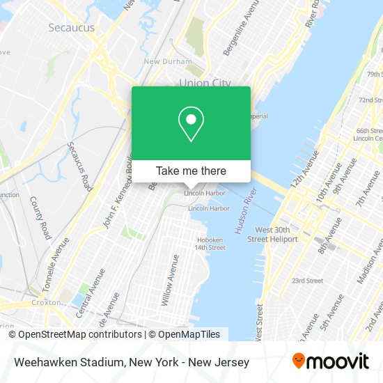 Weehawken Stadium map