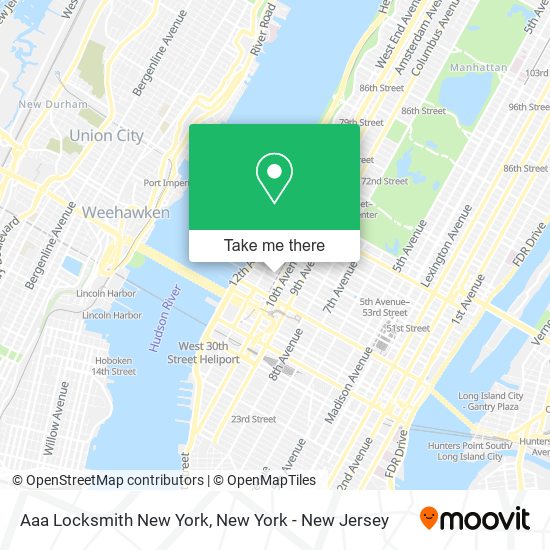 Aaa Locksmith New York map