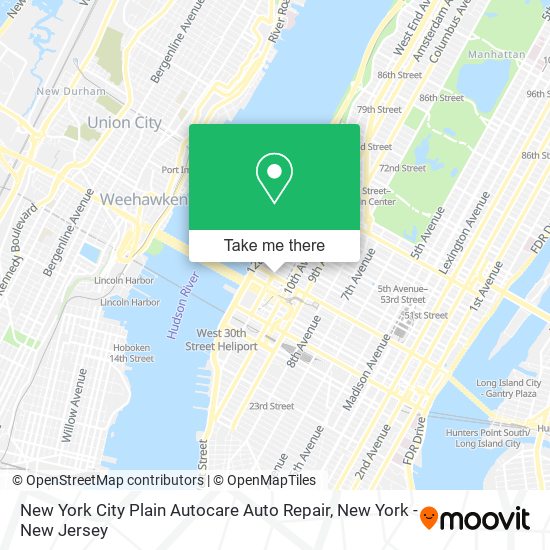 New York City Plain Autocare Auto Repair map