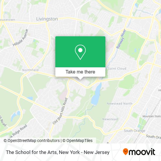 Mapa de The School for the Arts