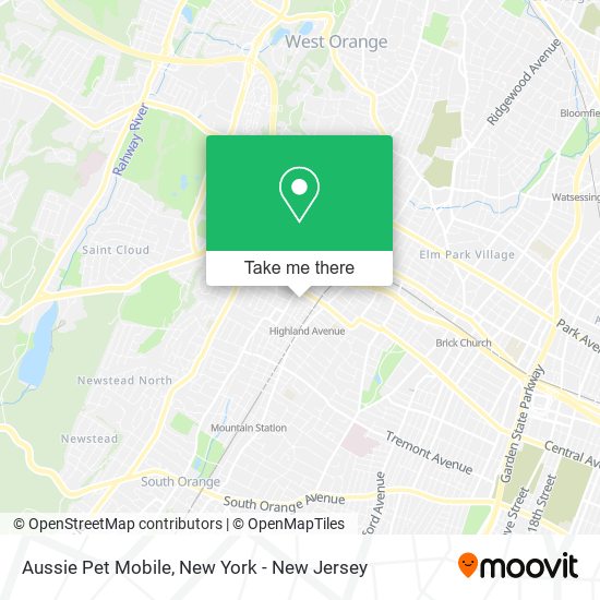 Mapa de Aussie Pet Mobile