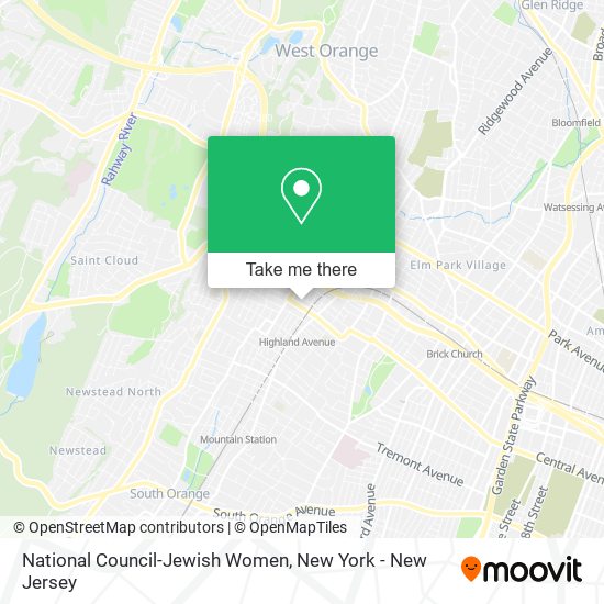 National Council-Jewish Women map