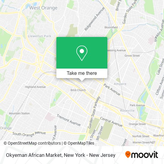 Okyeman African Market map