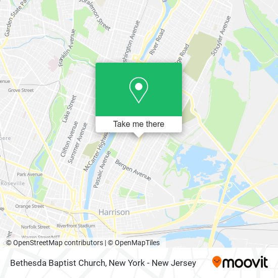 Bethesda Baptist Church map