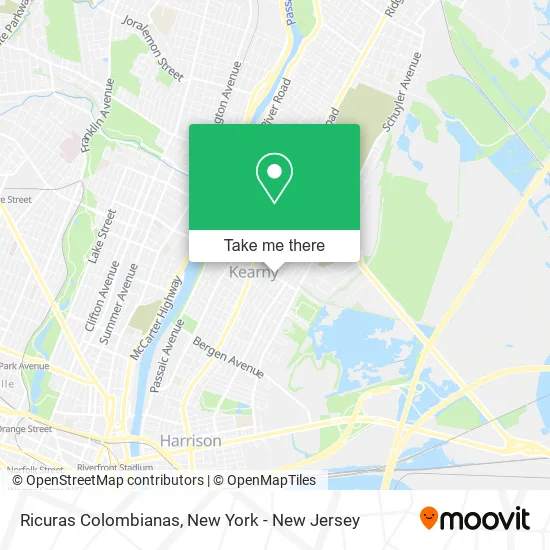 Ricuras Colombianas map