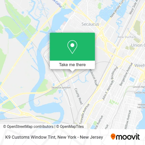 K9 Customs Window Tint map