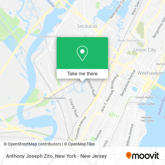 Anthony Joseph Zito map