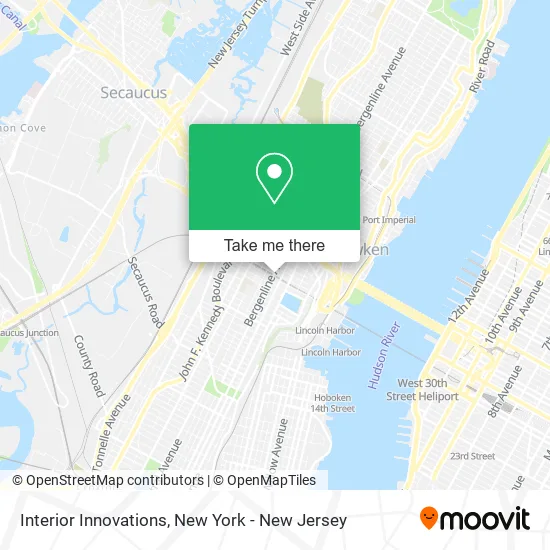 Interior Innovations map