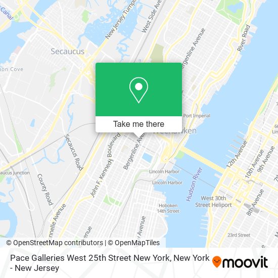Pace Galleries West 25th Street New York map