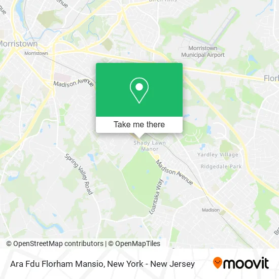 Ara Fdu Florham Mansio map