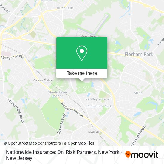 Nationwide Insurance: Oni Risk Partners map