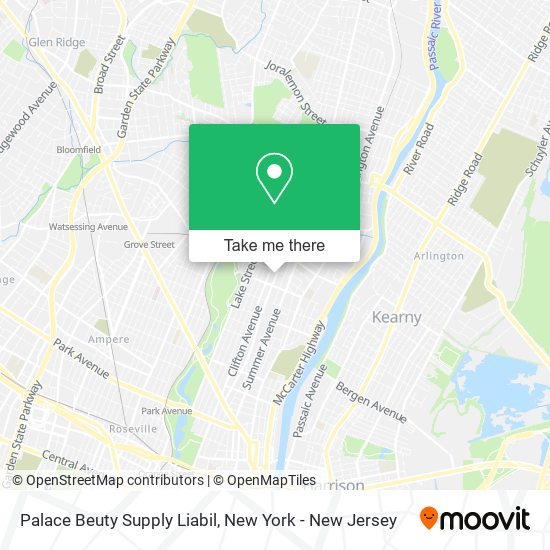 Mapa de Palace Beuty Supply Liabil