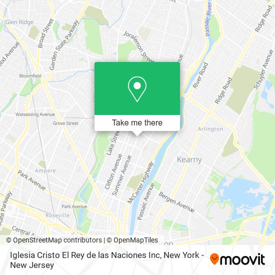 Mapa de Iglesia Cristo El Rey de las Naciones Inc