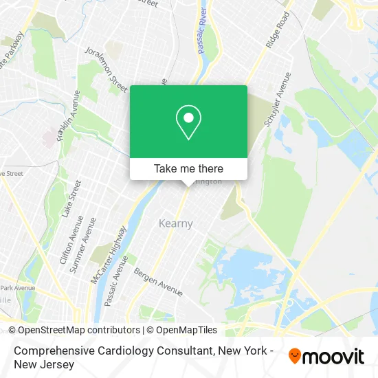 Comprehensive Cardiology Consultant map