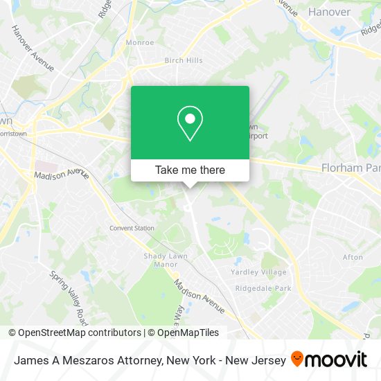 James A Meszaros Attorney map