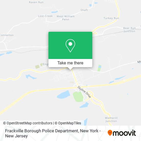 Frackville Borough Police Department map