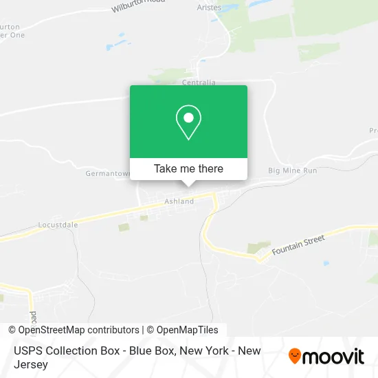 USPS Collection Box - Blue Box map