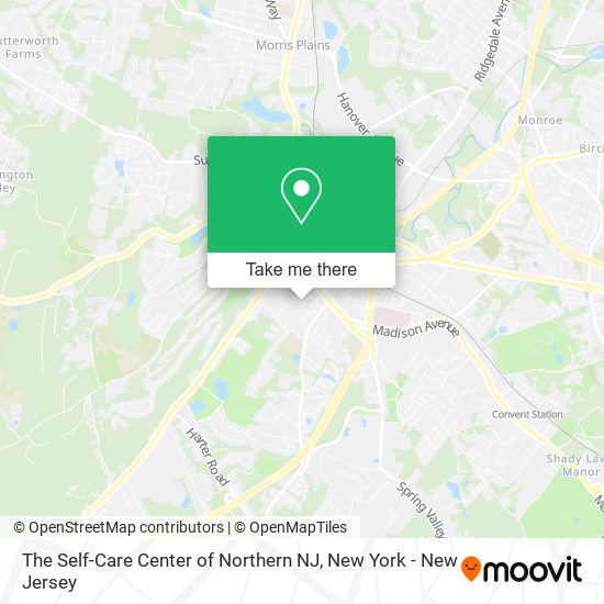 The Self-Care Center of Northern NJ map