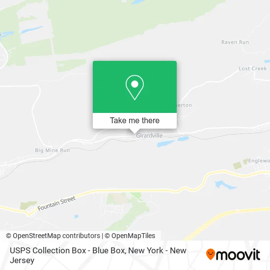 USPS Collection Box - Blue Box map
