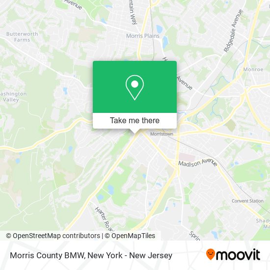 Morris County BMW map