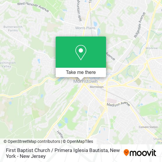 Mapa de First Baptist Church / Primera Iglesia Bautista