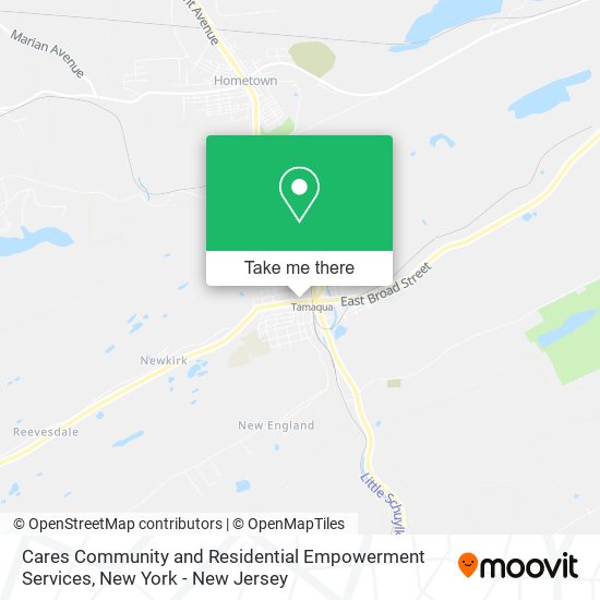 Cares Community and Residential Empowerment Services map