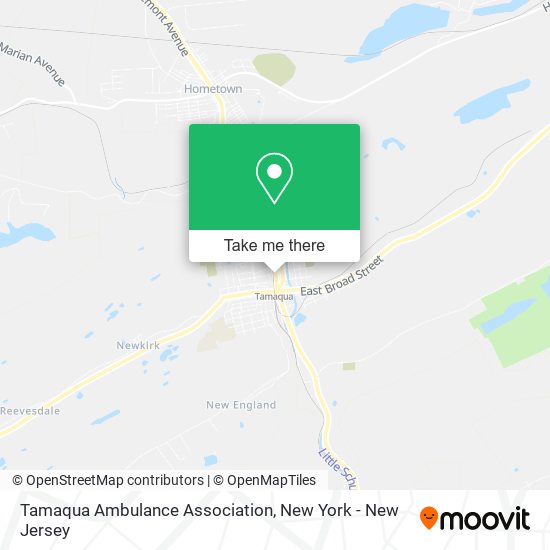 Mapa de Tamaqua Ambulance Association
