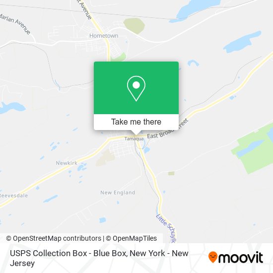 USPS Collection Box - Blue Box map