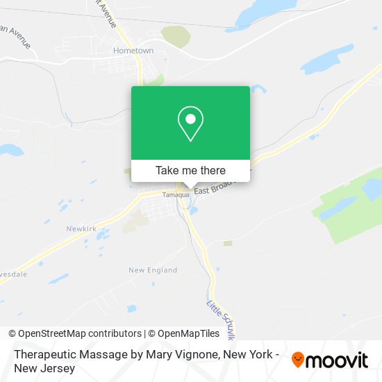Therapeutic Massage by Mary Vignone map