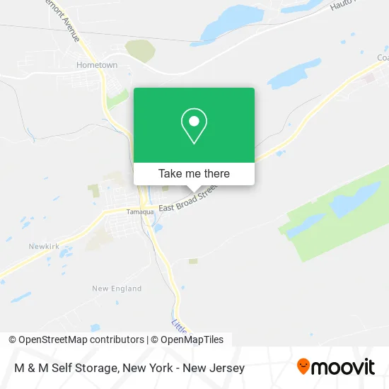 M & M Self Storage map