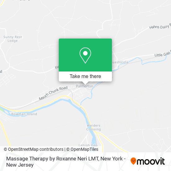 Massage Therapy by Roxanne Neri LMT map