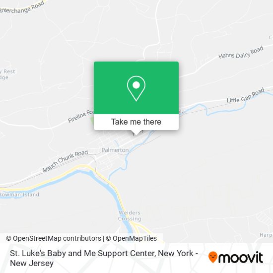 St. Luke's Baby and Me Support Center map