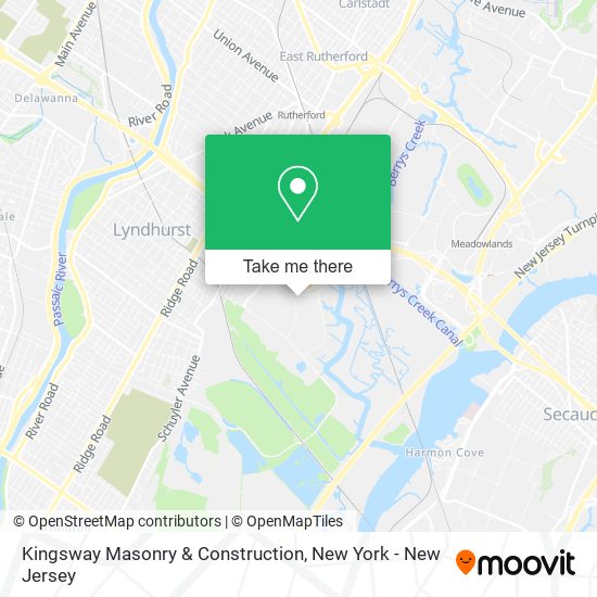 Kingsway Masonry & Construction map