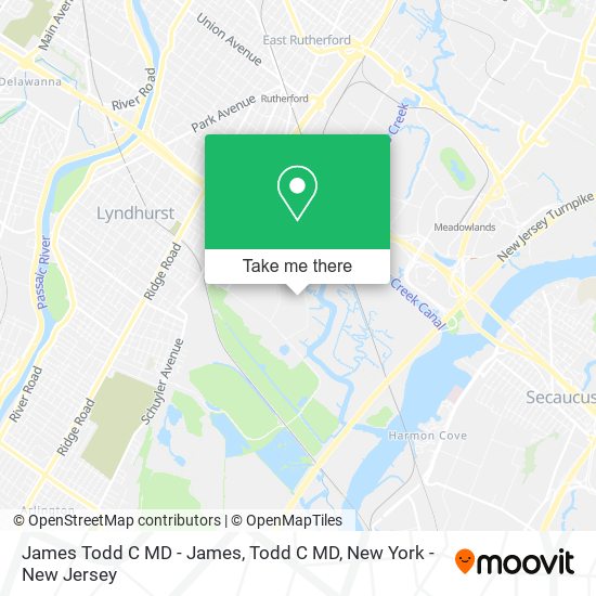 James Todd C MD - James, Todd C MD map
