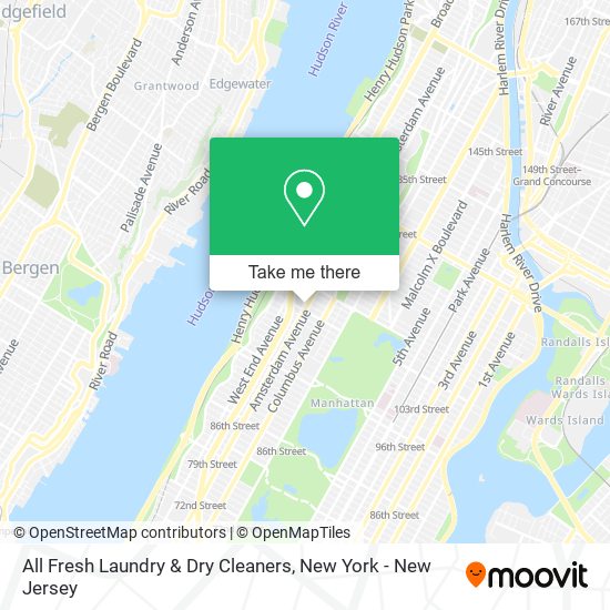 All Fresh Laundry & Dry Cleaners map