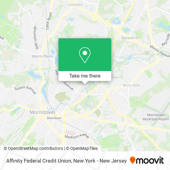 Affinity Federal Credit Union map