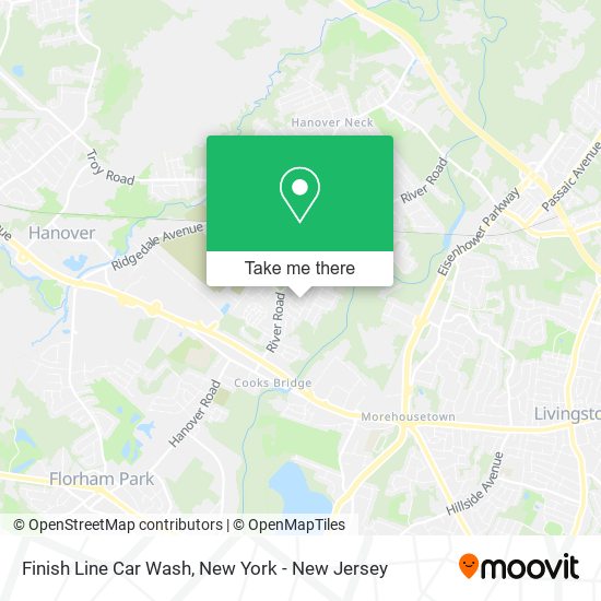 Finish Line Car Wash map