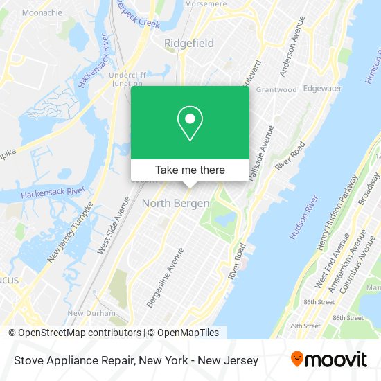 Stove Appliance Repair map