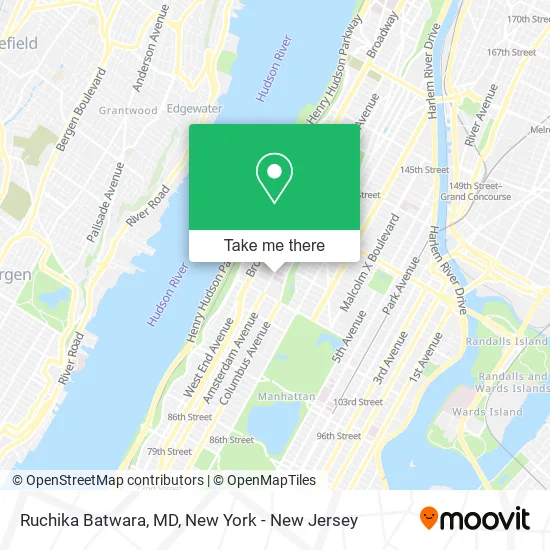 Ruchika Batwara, MD map