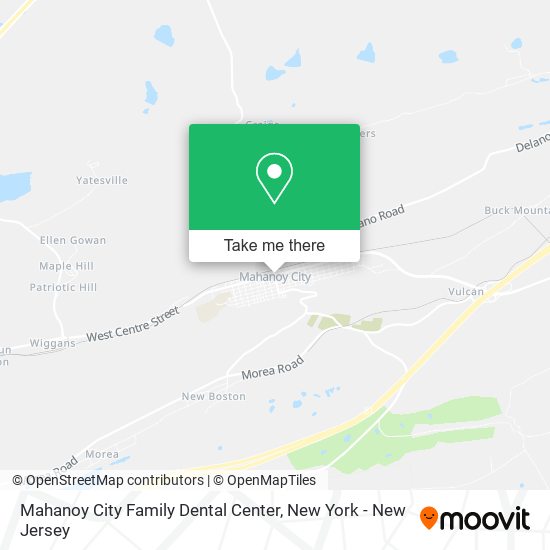 Mahanoy City Family Dental Center map