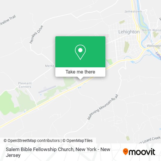 Mapa de Salem Bible Fellowship Church