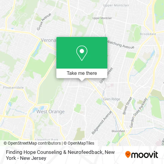 Finding Hope Counseling & Neurofeedback map