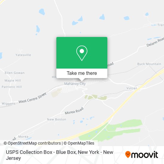 USPS Collection Box - Blue Box map