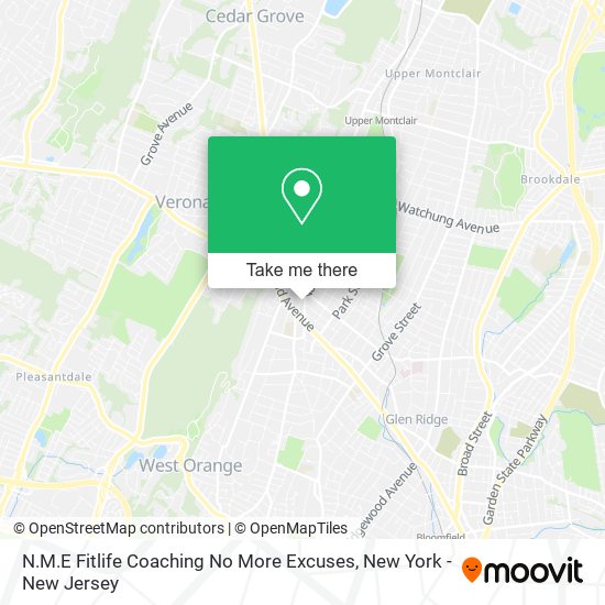 Mapa de N.M.E Fitlife Coaching No More Excuses