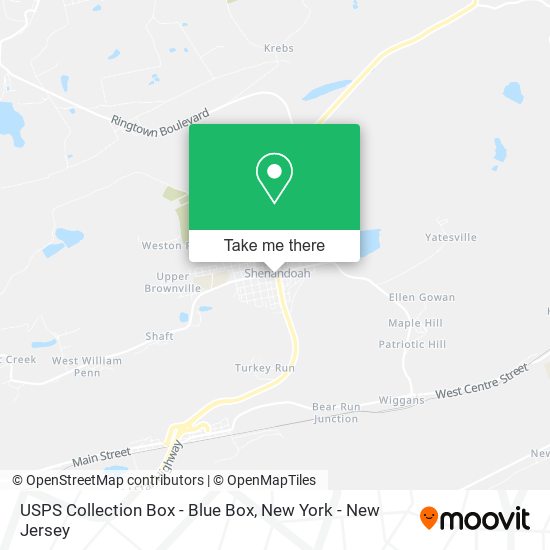 USPS Collection Box - Blue Box map